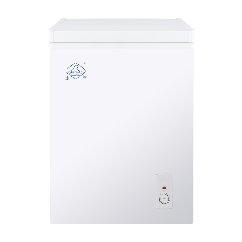 冰熊 100升 冷藏冷冻转换家用商用节能小冰柜迷你卧式一级能耗小型变温冷柜 100A158[一级节能 标准款]