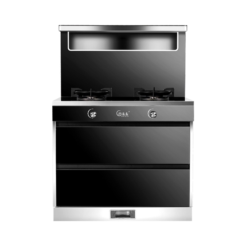 巧太太(QiaoTaiTai)集成灶一体灶超大吸力下排式油烟机家用节能燃气灶灶带消毒款 120消毒柜升级款 液化气