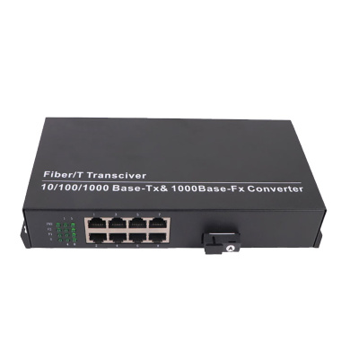 瑞利通1光8电光纤收发器XRLT-1180