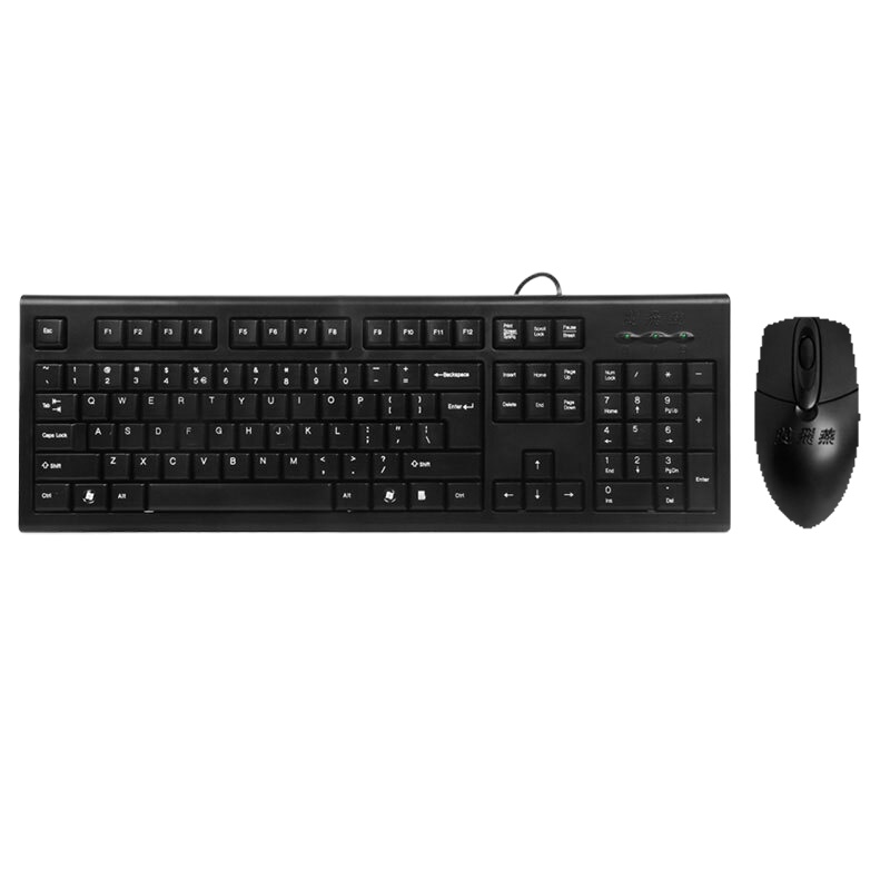 双飞燕 KR-8572NU 防水有线键盘鼠标套装笔记本台式电脑 办公键盘鼠标 KR-8572NU USB键盘+USB鼠标