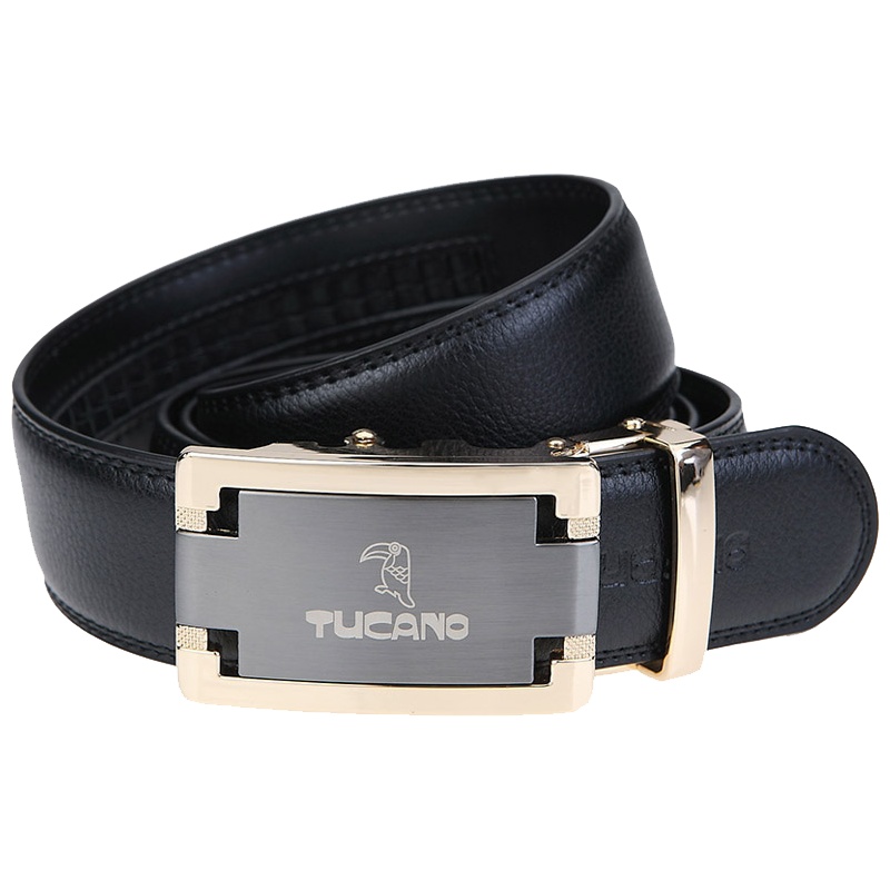 啄木鸟 男士二层牛皮自动扣腰带 WDE1121A-88