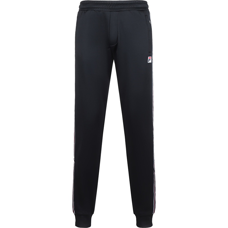 FILA 斐乐 男士 聚酯纤维运动休闲裤长裤侧面条纹 687849