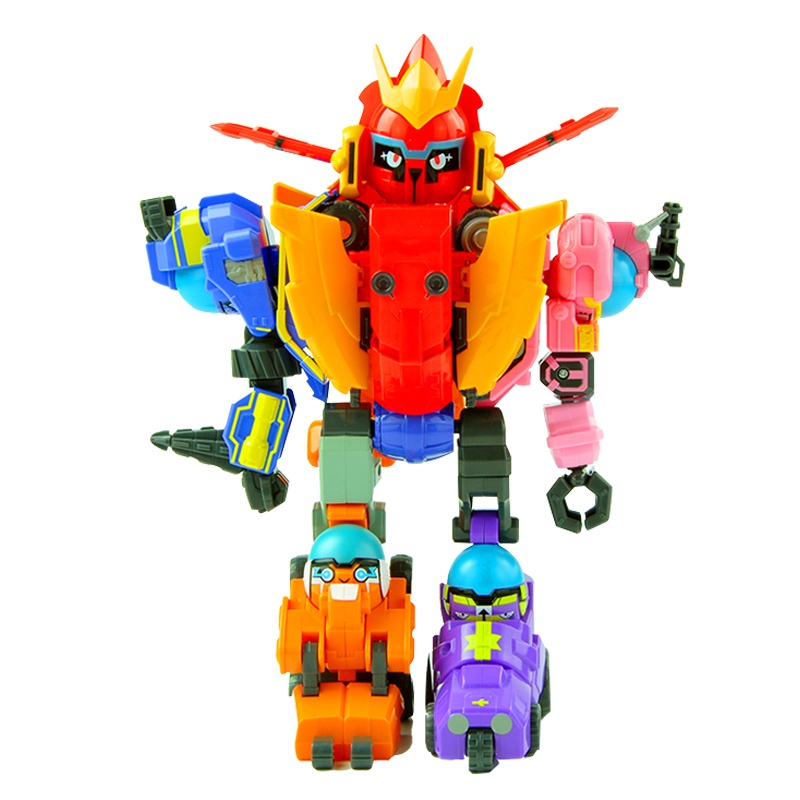 灵动创想(LDCX)爆能机甲蛋蛋小子变形玩具弹射变形机器人1332