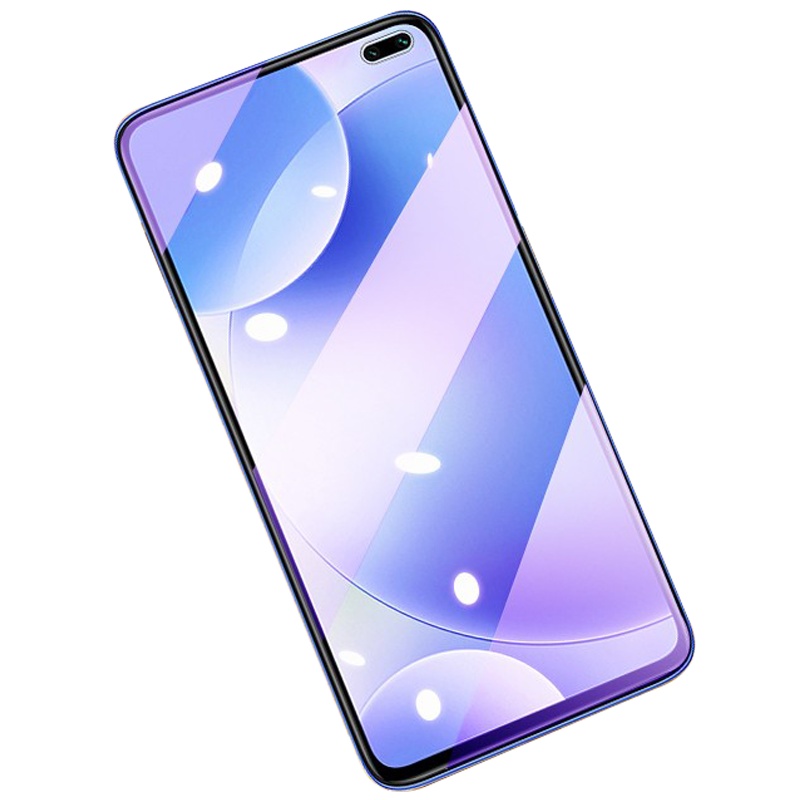 [送手机壳]轻万适用红米k30钢化膜全屏抗蓝光防摔贴膜xiaomi手机保护膜全玻璃