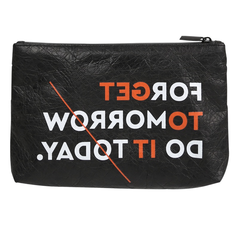 意行(ideago) 水洗杜邦系列 收纳包原创简约耳机白小号防水收纳旅行洗漱包出差套装化妆大容量