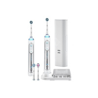 德国博朗Braun Oral-B Genius8900 电动牙刷 3D声波洁牙科技 蓝牙传感 2支装