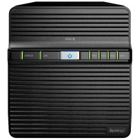 群晖(Synology)DS418j 4盘位双核心NAS网络存储服务器(无内置SATA硬盘)不规则体支持NAS盘企业盘
