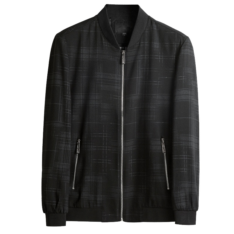 恒源祥男士夹克春季休闲夹克衫宽松外套男装休闲上衣服青年男装