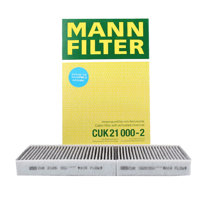 曼牌(MANN)活性炭空调滤CUK21000-2适配14-18款标致2008/08-13款标致207CC