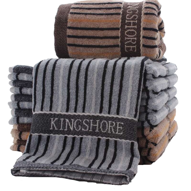 金号优质纯棉毛巾 高档商务男士柔软加厚割绒方巾 G6794