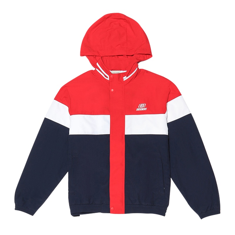 Skechers斯凯奇女款连帽夹克梭织外套SMAWS19D515