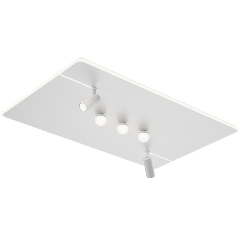 尊阁 简约现代led亚克力吸顶灯时尚自带射灯客厅灯温馨浪漫卧室创意书房灯北欧个性新款灯具