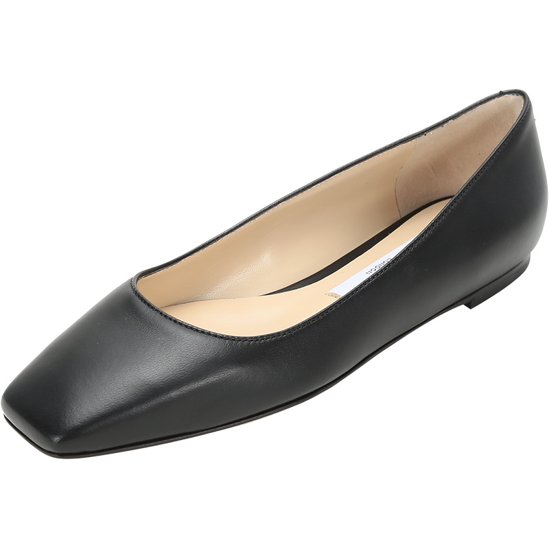 JIMMY CHOO 周仰杰 女士 皮革单鞋平底鞋船鞋 MIRELE FLAT NAP 193