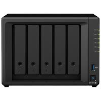 群晖(Synology)DS1520+5盘位四核心NAS网络存储服务器磁盘阵列20TB企业级SATA硬盘千兆端口不规则体