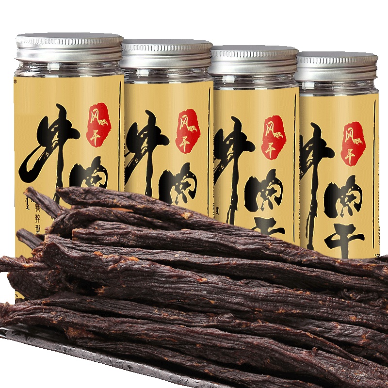 [买1发6罐]牛肉干 内蒙古超干手撕风干牛肉干 正宗小零食特产 原味6罐