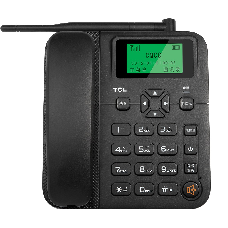 TCL GF100畅联电话机座机移动手机SIM卡来电显示大音量家用办公固定插卡电话