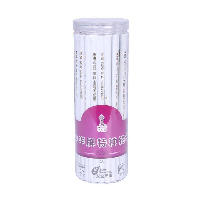 正品中华牌特种铅笔适用玻璃皮革塑料金属瓷器点位划线标记木工书写绘画定位划线彩铅实验室服装木工专用536