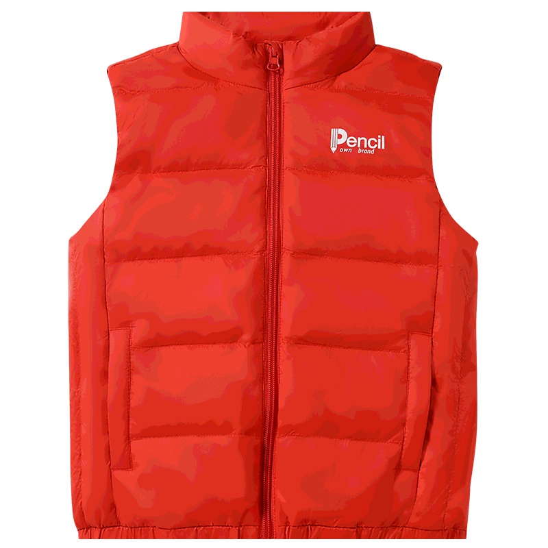 铅笔俱乐部童装2019秋冬新款男童女童背心外套中大童羽绒马甲外套