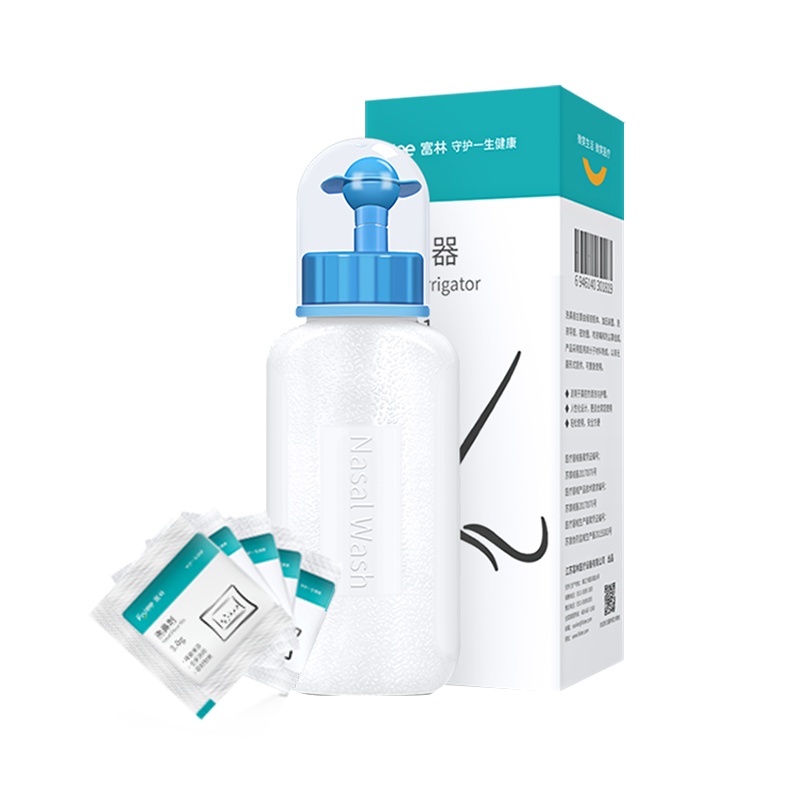 富林(FOLEE) 洗鼻器(器械) Xb01 手动洗鼻器 生理性盐水成人儿童鼻炎鼻子喷雾家用鼻腔冲洗鼻炎神器+专用洗鼻盐