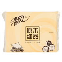 清风(APP)卫生纸压花平板方包纸350张10包实惠家庭装厕纸刀切纸巾