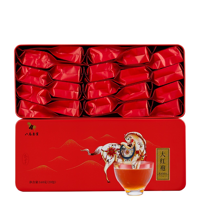 八马茶叶 武夷大红袍岩茶乌龙茶私享系列自饮盒装160g