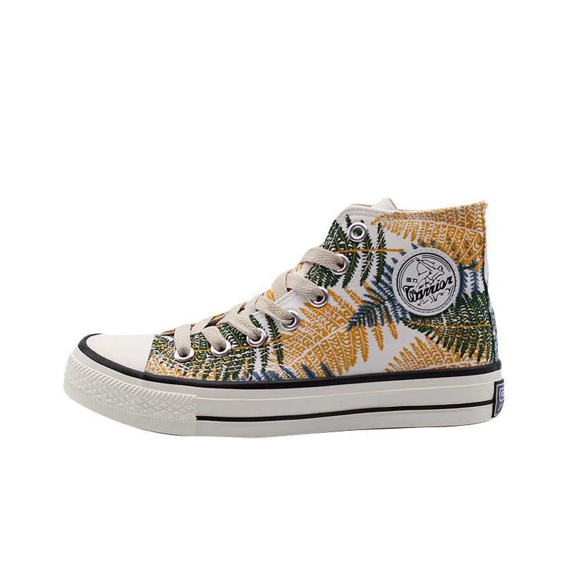 回力(Warrior)热带雨林高帮帆布鞋新款潮鞋百搭男女板鞋