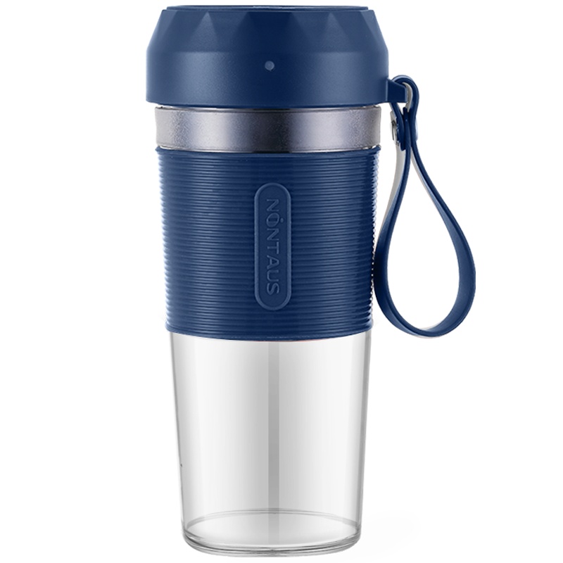 金正(NiNTAUS)榨汁机蓝色 按键式便携榨汁机 多功能迷你小型果汁机家用炸汁机充电 榨汁杯料理机 快速出汁S38K款
