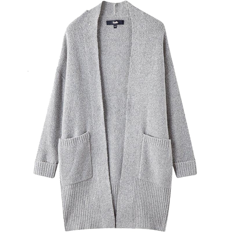 上新拉夏贝尔Puella冬季新款韩版宽松显瘦慵懒风开衫针织衫女20012355