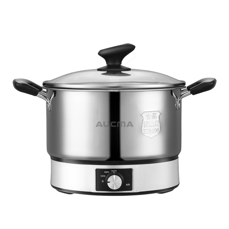 澳柯玛(AUCMA)电火锅电炒锅多功能电热锅电煮锅多用途锅 304不锈钢炒菜锅电锅电蒸锅ADG-20H106