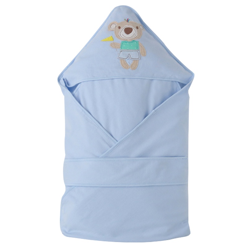 思萌SMOOMS婴儿抱被夏季薄款 新生儿包被男女宝宝防惊跳襁褓纯棉包巾睡袋