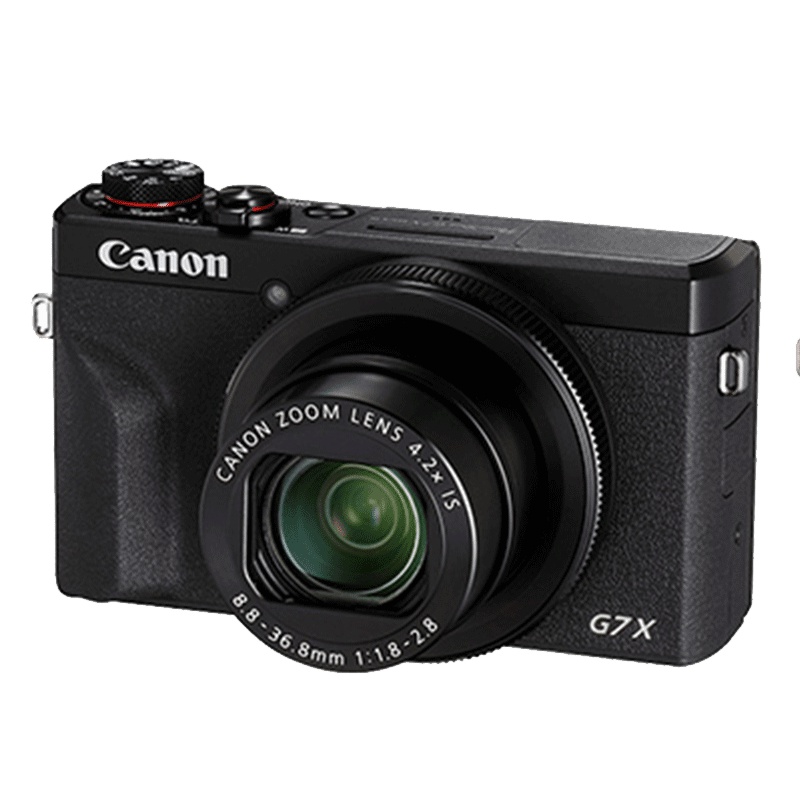 佳能(Canon)PowerShot G7X Ⅲ 黑色 数码相机 Vlog视频拍摄 约2010万有效像素 3英寸屏幕