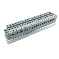 接线端子排 JH6-1.5组合型导轨式轨道式电压接线排 20P(一组装)可定制
