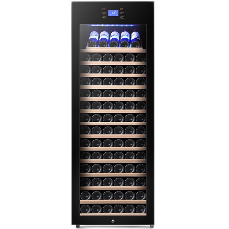 德玛仕(DEMASHI)红酒柜 小型家用电子智能红酒雪茄一冰吧展示柜 时尚家庭/咖啡餐厅款-160瓶装恒温酒柜