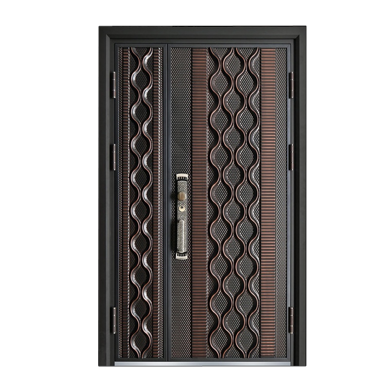 梵蒙 防盗门正宗甲级防爆门铸铝门别墅防盗子母门10公分门 货号:海平面