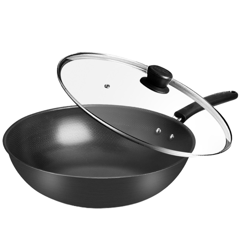 苏泊尔(SUPOR)30cm真不锈健康铁锅 FC30T12 无涂层真不锈炒菜锅明火燃气灶锅具苏泊尔厨具炊具