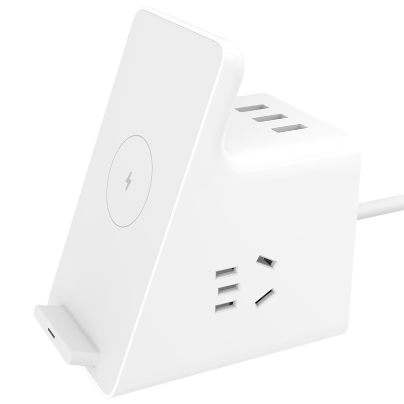 小米 MI 小米立式无线充插座 无线充电|USB插口*3|新国标组合插口|多重安全保户 线长1.5米