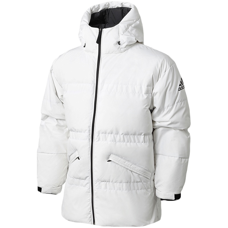 阿迪达斯男服羽绒服户外保暖连帽防风外套休闲运动服GF0061