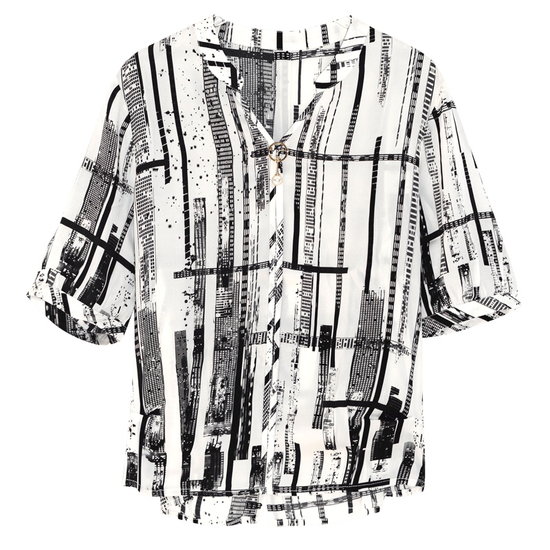 金菊竖条纹T恤女短袖真丝2020夏新款韩版桑蚕丝宽松气质上衣女