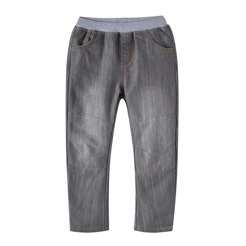 铅笔俱乐部童装2020秋季新款男童加绒加厚牛仔长裤大童休闲运动裤