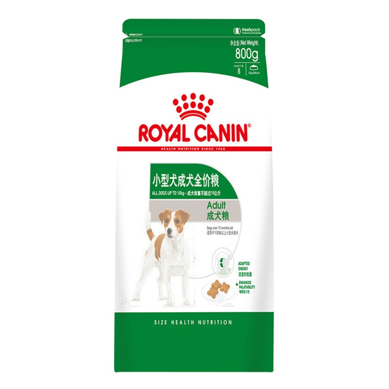 皇家(royal canin) 狗粮 小型犬 成犬狗粮 PR27 0.8kg 贵宾泰迪比熊 成犬粮