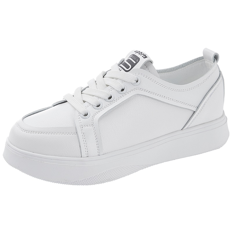 拉夏贝尔女鞋2019新款单鞋女ins潮运动休闲百搭鞋子女平底小白鞋