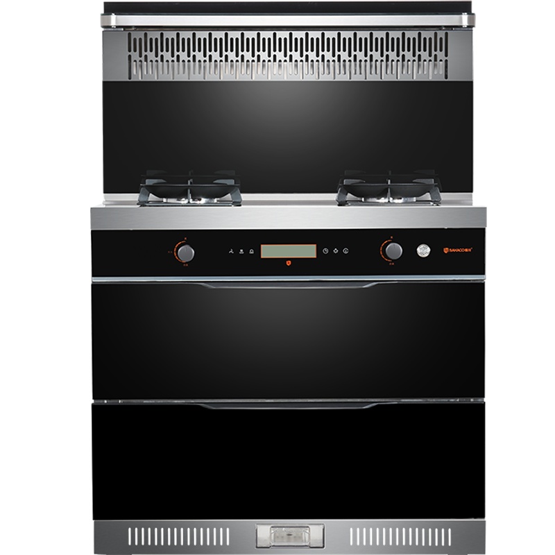 板川(SAKACO)集成灶尚派P20侧吸下排式一体灶自动清洗下排侧吸油烟机燃气灶保洁柜家电套装液化气