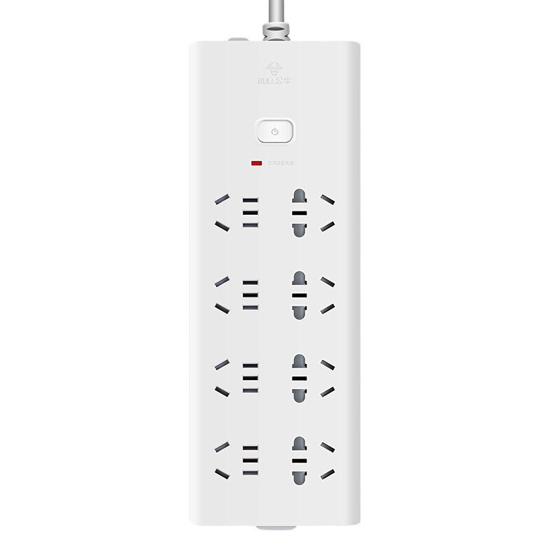 公牛 插座 插板 插排 电源总控 H2880(SM) 3M 八位总控