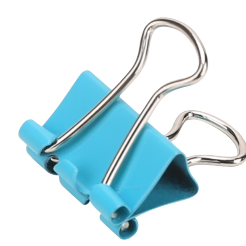 得力6#彩色长尾夹(15mm 60个装) 8556