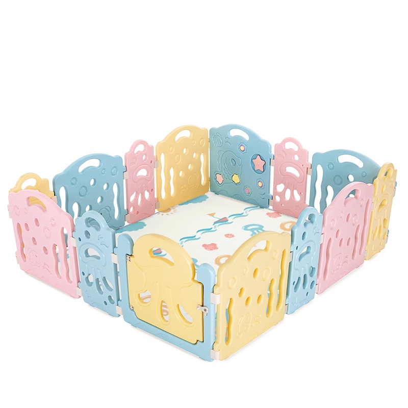 爱音(Aing)儿童游戏围栏宝宝室内户外安全学步防护栏儿童游戏围栏海洋球池游乐场