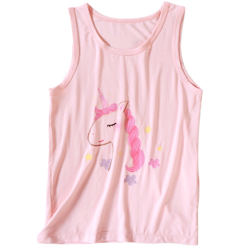 KIDS MAM&DAD[两件装]女童莫代尔背心夏季女生莫代尔小背心打底衫无袖上衣