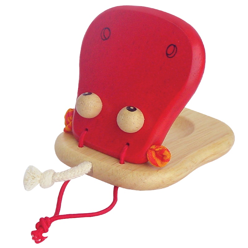 I'm toy 河马响板 儿童木制益智玩具 泰国原装进口