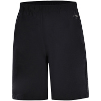 李宁运动短裤男士跑步系列反光凉爽夏季梭织运动裤 3XL AKSN123-1标准黑