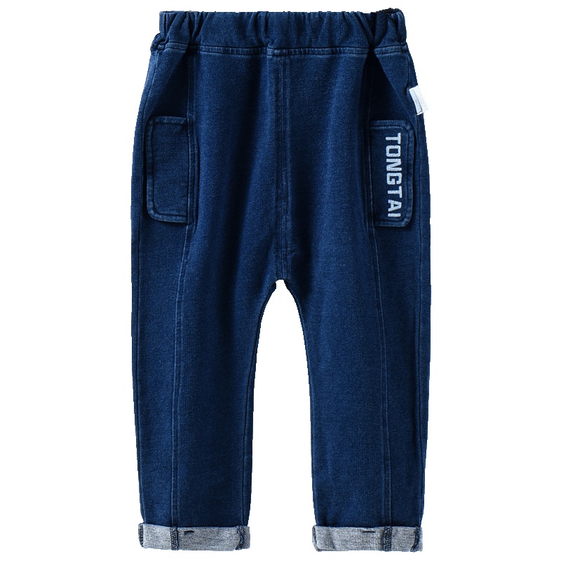 童泰TONGTAI新款春秋外出长裤1-4岁男宝宝外穿裤子休闲牛仔裤男童110cm