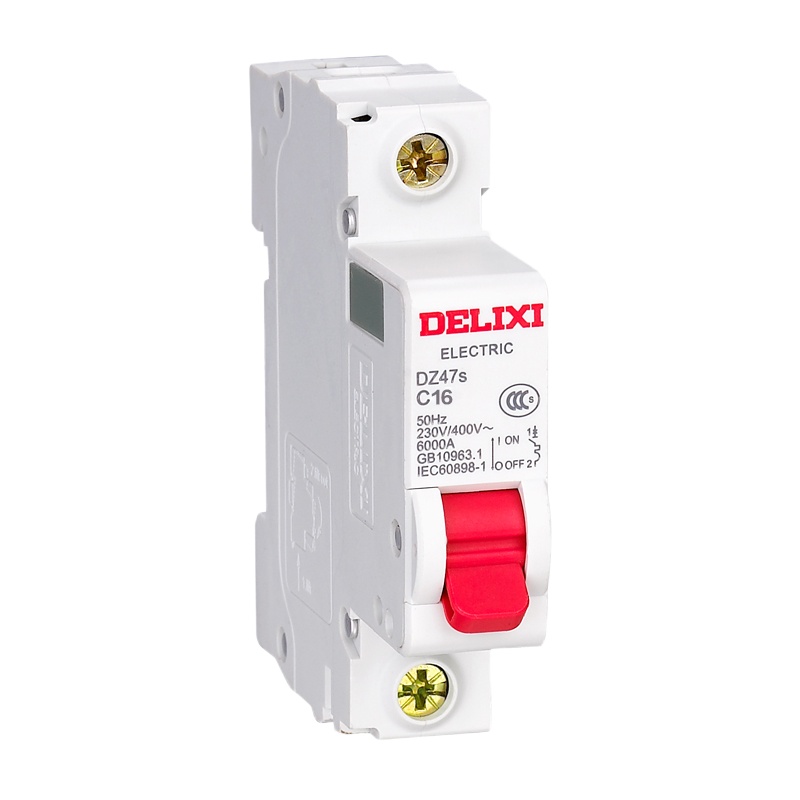 德力西电气 微型断路器 DZ47S空气开关家用空开DZ47s C型 1P 16A 10个装